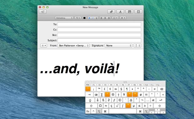 Mac tip: Type letters with accent marks on a Mac keyboard
