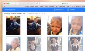 iCloud Photo Library download button