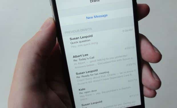 iOS tip: Looking for your draft Mail messages? Here’s a shortcut