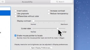 mouse pointer - Mac mouse pointer size setting