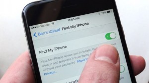 locked iPhone - Find My iPhone setting