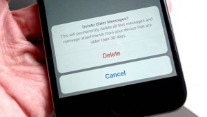 delete old text messages - Keep Messages setting warning