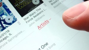  on-screen buttons - iOS Music app interface