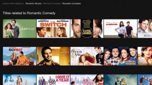 netflix account - Netflix search for Romantic Comedy