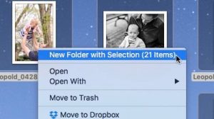 new folder - New Folder with Selection option for Mac