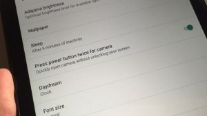Android camera - Android double-tap power button to launch camera setting