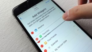 Add Favorites widget to iOS Today screen
