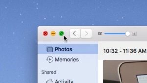full screen - Click the green button to make a Mac window go to full-screen mode.