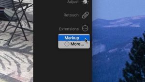 photo app for Mac - Markup button in the Mac Photos app