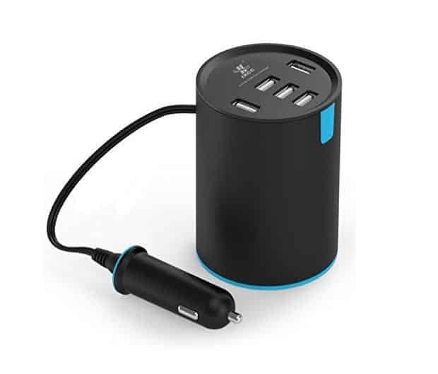 iXCC 50W Multiple Ports Cup Holder Car Charger