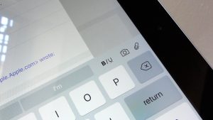 iPad tip shortcuts on keypad