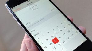 iOS Calendar repeating events