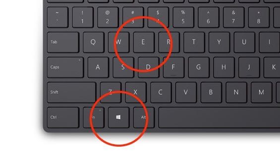 keyboard shortcut windows 10 open program