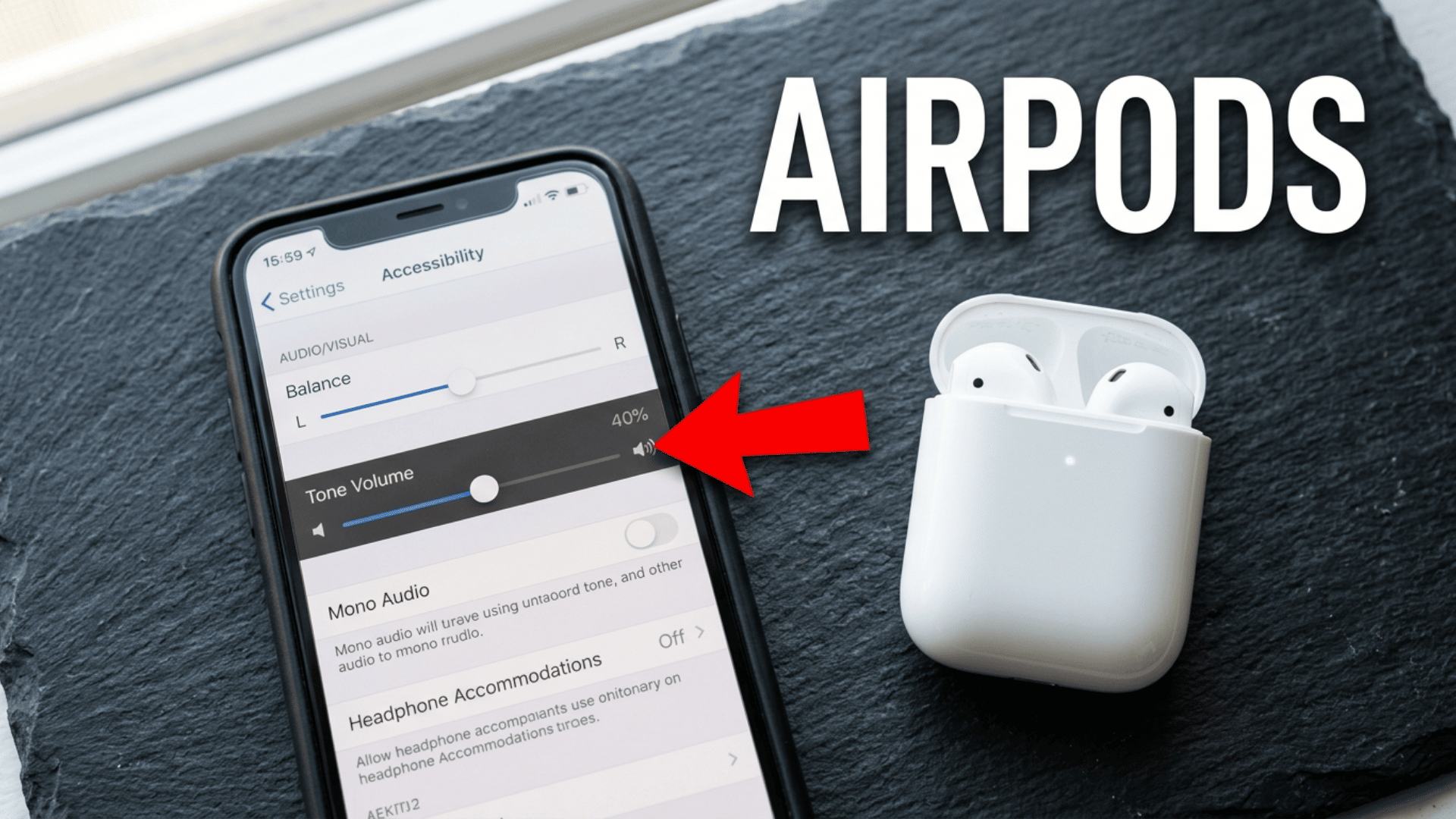 Do iPhone Settings Reduce AirPods Volume showing iPhone settings affecting AirPods audio levels.