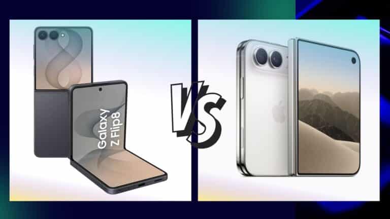 samsung fold vs iphone duo showing two foldable phones side by side with inner displays and camera designs